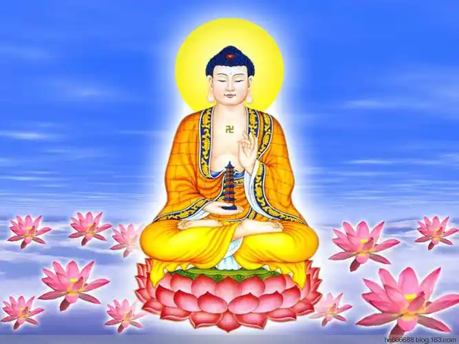 精美的七宝如来绘画作品 .