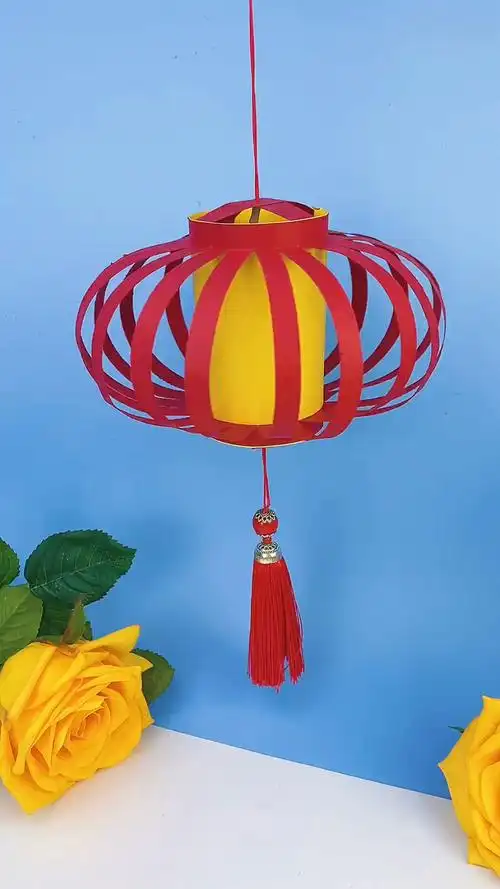 手工制作新年卡纸手工灯笼教程来了快给宝贝安排上