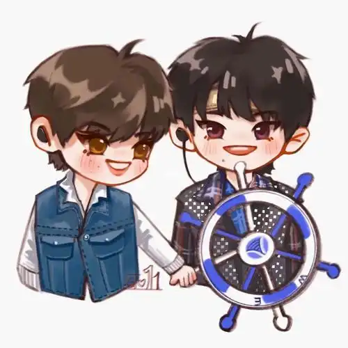 祺鑫 #风年  #马嘉祺  #丁程鑫  #tnt时代少年团  #板绘  #稿子