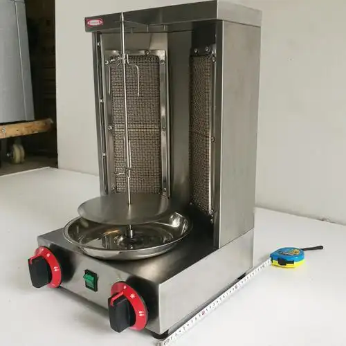 千麦ym-2r燃气中东烧烤炉旋转式烤鸡炉家用烤鸭炉商用小型烤肉机