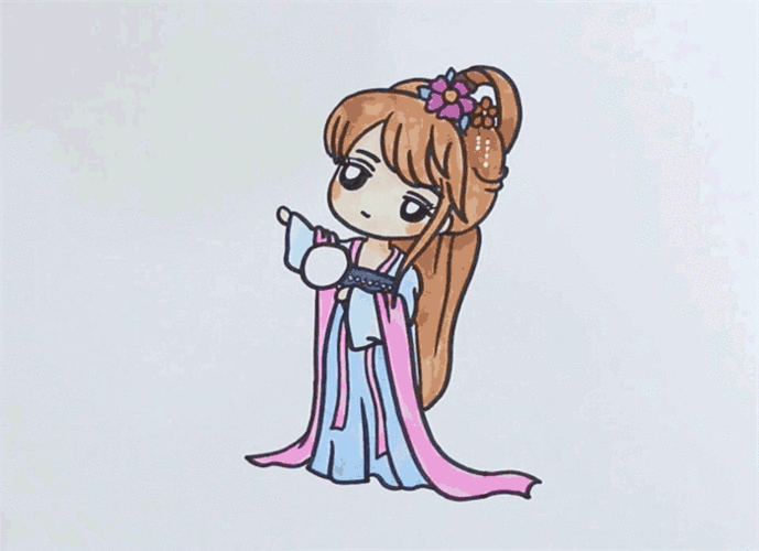 古风十二星座仙女简笔画