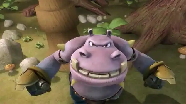 猪猪侠:河马怪正在暴揍猪猪侠,关键时候,小菲菲救下了他|动画电影