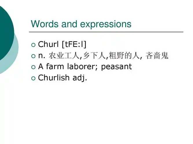 农业工人,乡下人,粗野的人, 吝啬鬼 a farm laborer; peasant