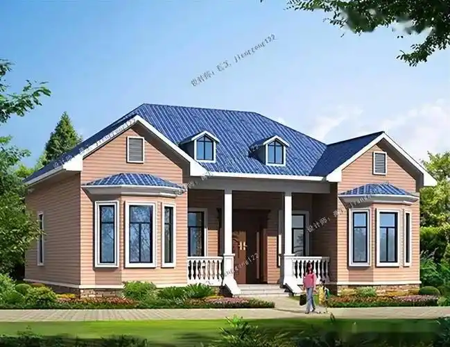 4款一层农村平房,大平层设计,三代同堂住着刚刚好_户型_养老_尺寸