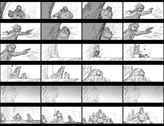 冰雪奇缘动画分镜心存诡计的领国小王子hans追捕冰雪女elsa的剧情分镜