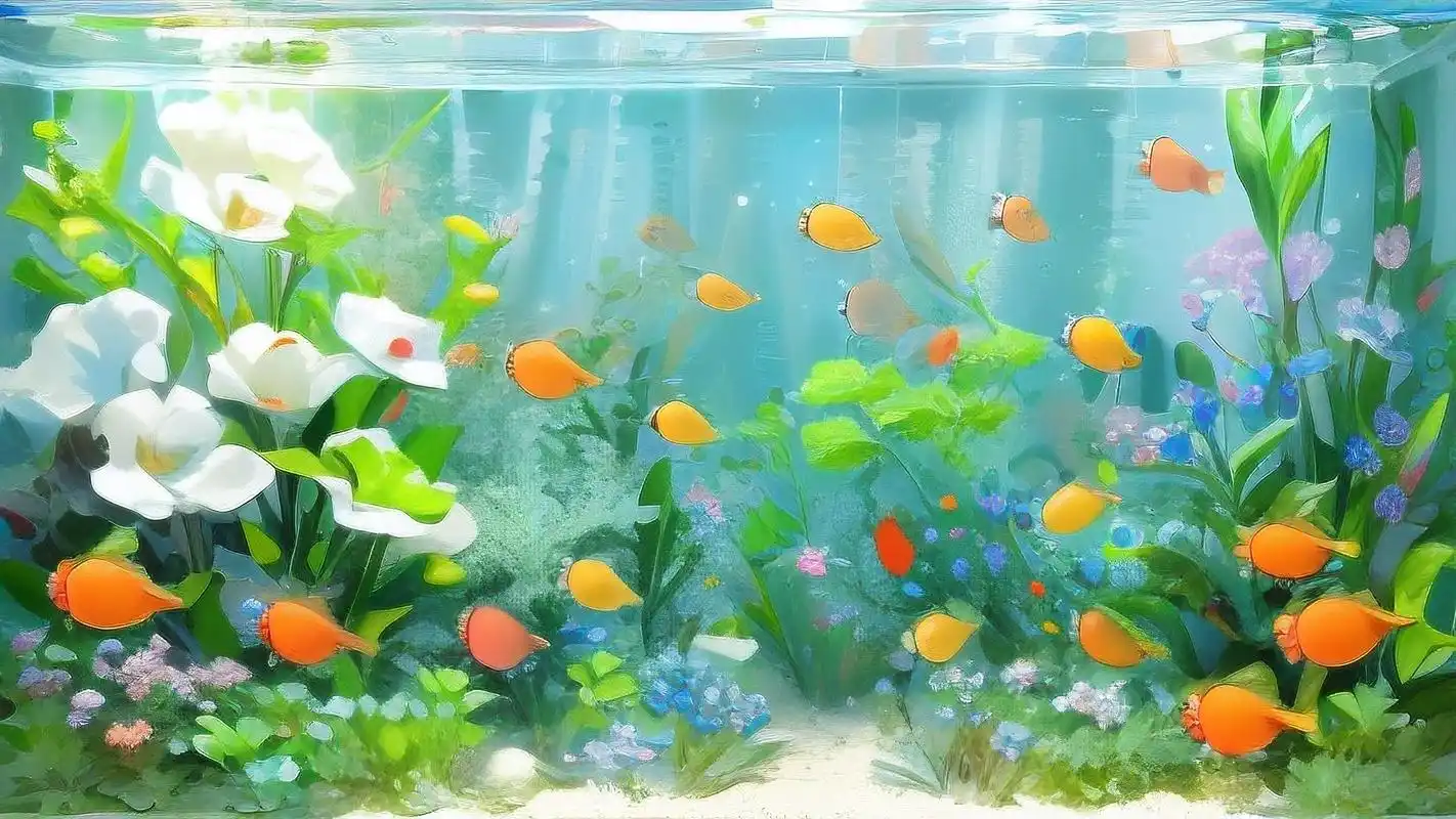 96炫彩热带鱼鱼缸背景图精选98 探索海底世界的奥秘,就从这些炫彩