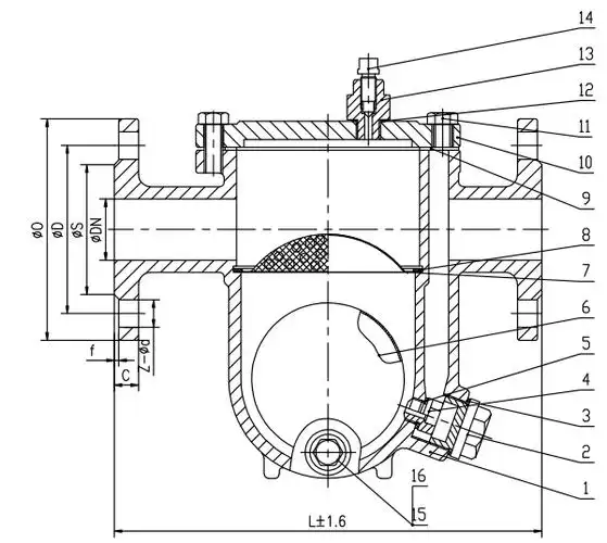 阀门厂家直销碳钢法兰疏水阀染色机排水自由浮球式疏水阀蒸汽疏水阀
