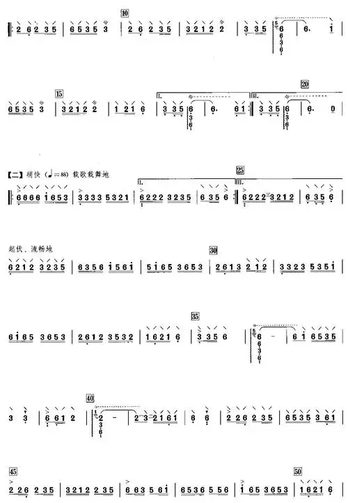 泸沽湖情歌(阮族曲谱) - 其它曲谱 - 歌谱简谱大全