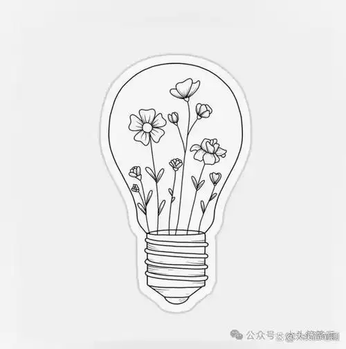 灯泡创意简笔画将您带入光明和创意的奇妙世界让生活充满乐趣