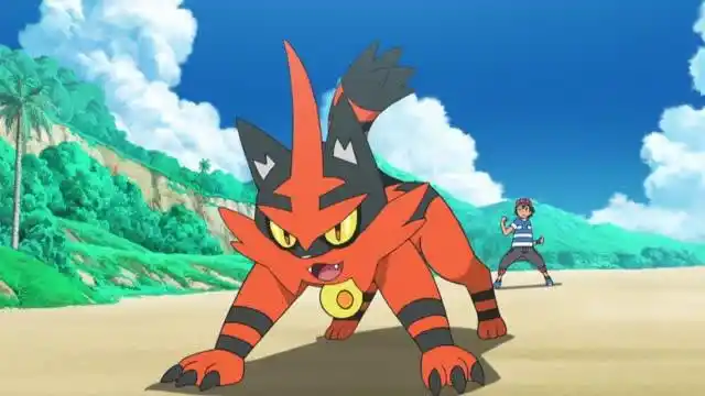 精灵宝可梦:火斑喵进化了,真是酷酷的!