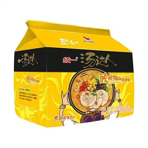 蓝湾统一汤达人酸酸辣辣豚骨拉面五连包 - 新世纪到家