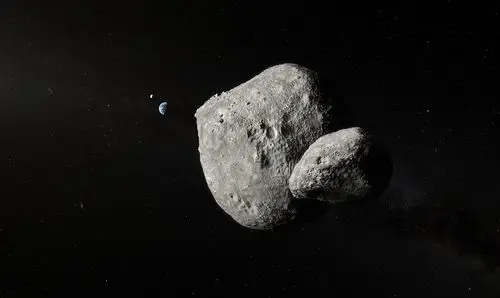 a double asteroid came uncomfortably close this weekend.