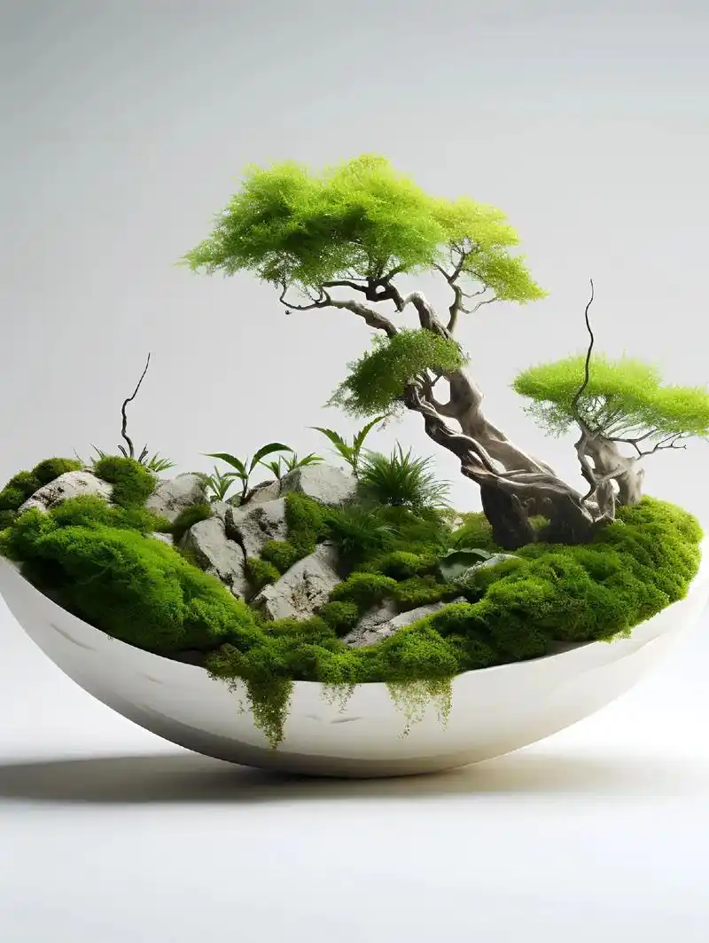 苔藓微景摆件效果图.#植物造景微景观 #微景观 #手工景观制 - 抖音