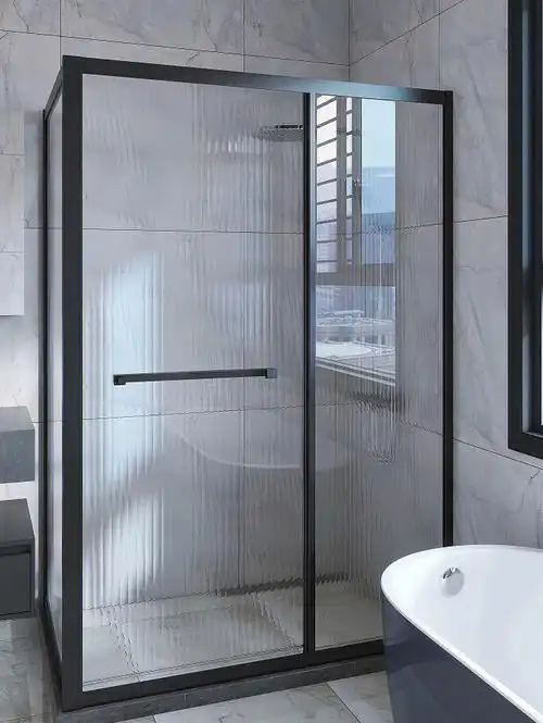 超白长虹玻璃方形侧开门淋浴房