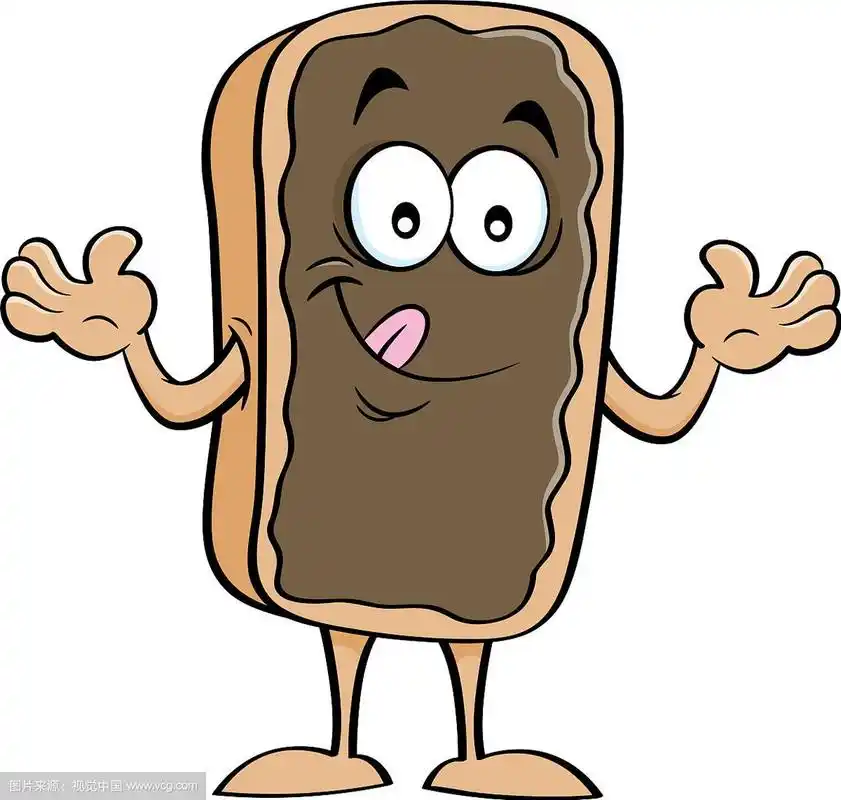 卡通快乐巧克力泡芙