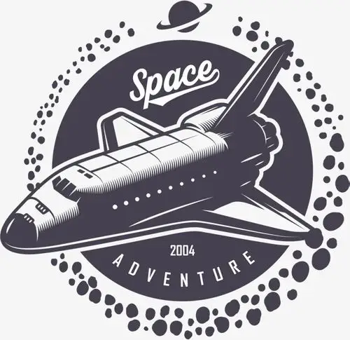 世界航天日火箭宇宙飞船矢量图案