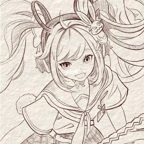 绘画工具ipad,绘画软件procreate,笔刷就是自带的6b铅笔,背景纸张是找