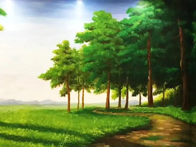 安顺墙绘公司-贵阳金融城美年大健康手绘背景墙项目