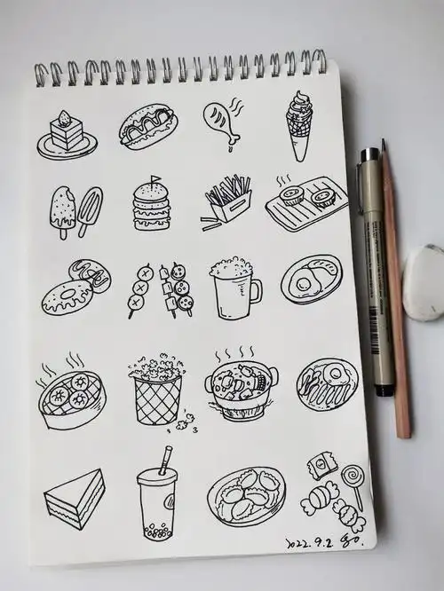 小吃  #美食  #简笔画  #简笔画教程  #画个简笔画  #画画  #画画的