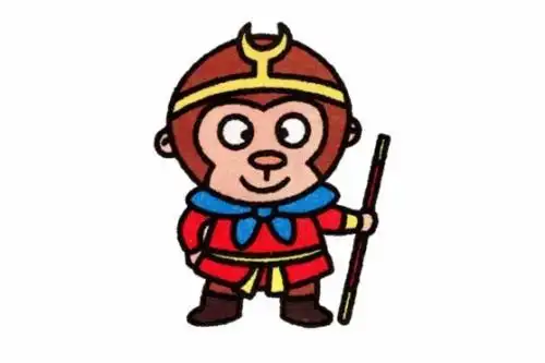 画王者龙荣耀孙悟空的金箍棒简单素描应该怎么画先画出孙悟空的头部