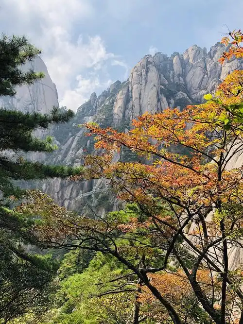 秋天的黄山恍若在画中