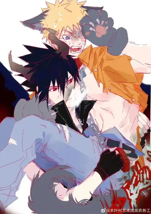 佐鸣 #火影忍者 #鸣人 #佐助 喜欢亲亲和拥抱! - 抖音