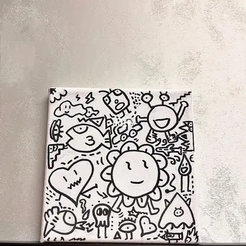 直接用马克笔记号笔画的