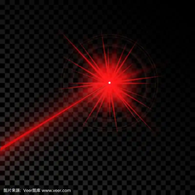 红色的激光
