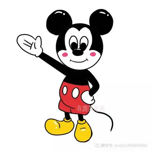 画米老鼠原创简笔画教程怎么画迪士尼动画米奇米老鼠必收藏