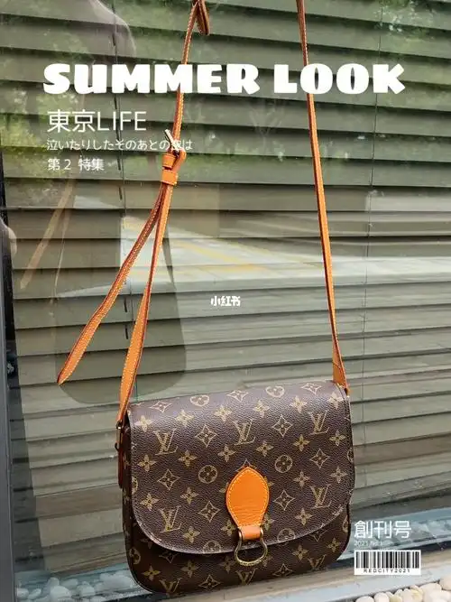 lv老花马蹄扣马鞍包