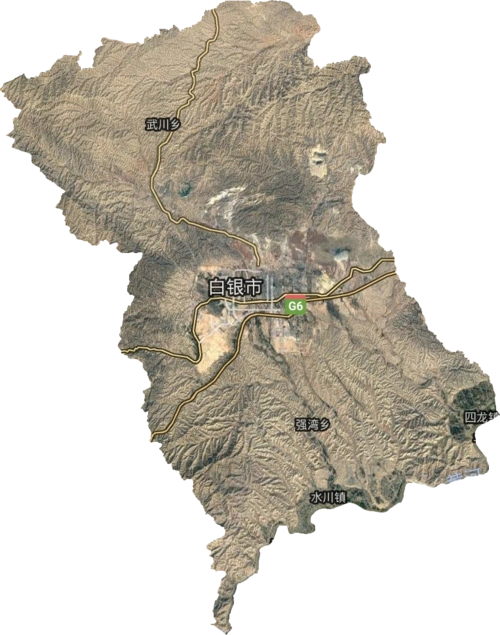 白银区高清卫星地图