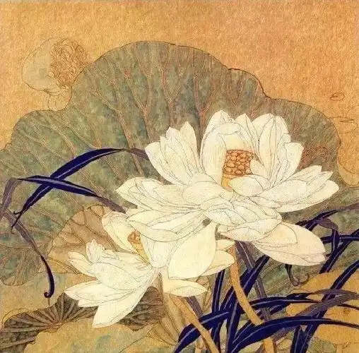 【国画教程】工笔《盛夏时节》教程|石绿|石青|莲蓬|钛白_网易订阅