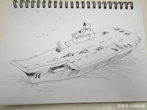 简笔画辽宁舰