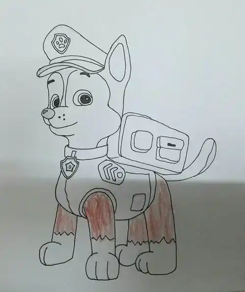 最新汪汪队简笔画 2022最火汪汪队简笔画涂色