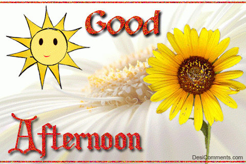 good afternoon animated sun