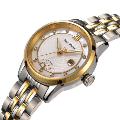 天王表女表领航系列机械女表 日历防水女士手表ls5840