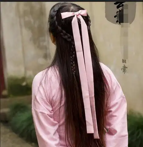 如何用古风发带扎马尾_马尾辫发型_西子美发网