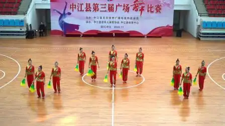 12人变队形扇子舞《咱老百姓》满满正能量歌甜舞美舒展大气