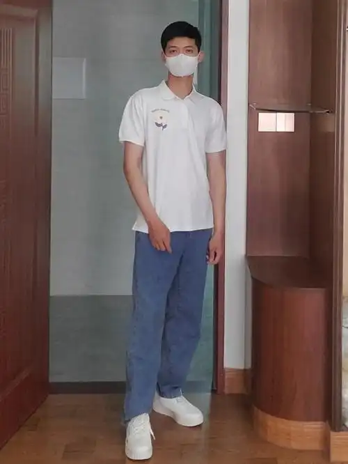 173男生穿搭白色polo衫干净小清新72