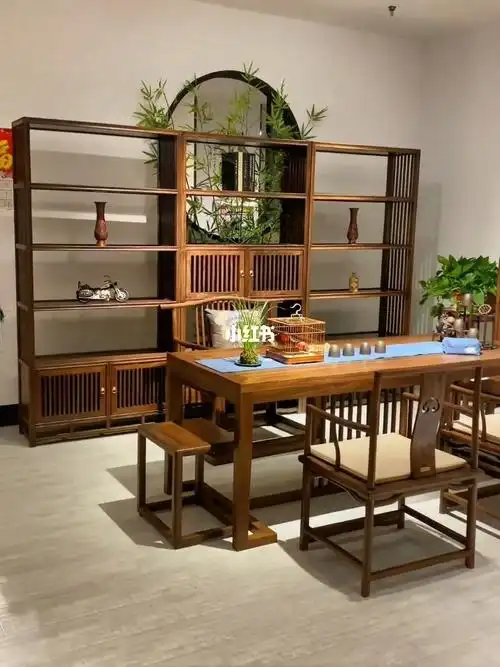 米直接选家具吧,搭配起来静音雅致又有趣,更多新中式书房茶室办公室