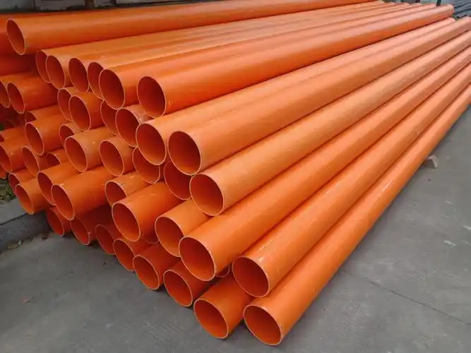 厂家直销mpp电力管pvc电力管cpvc电缆保护管橘色穿线管upvc电力套管