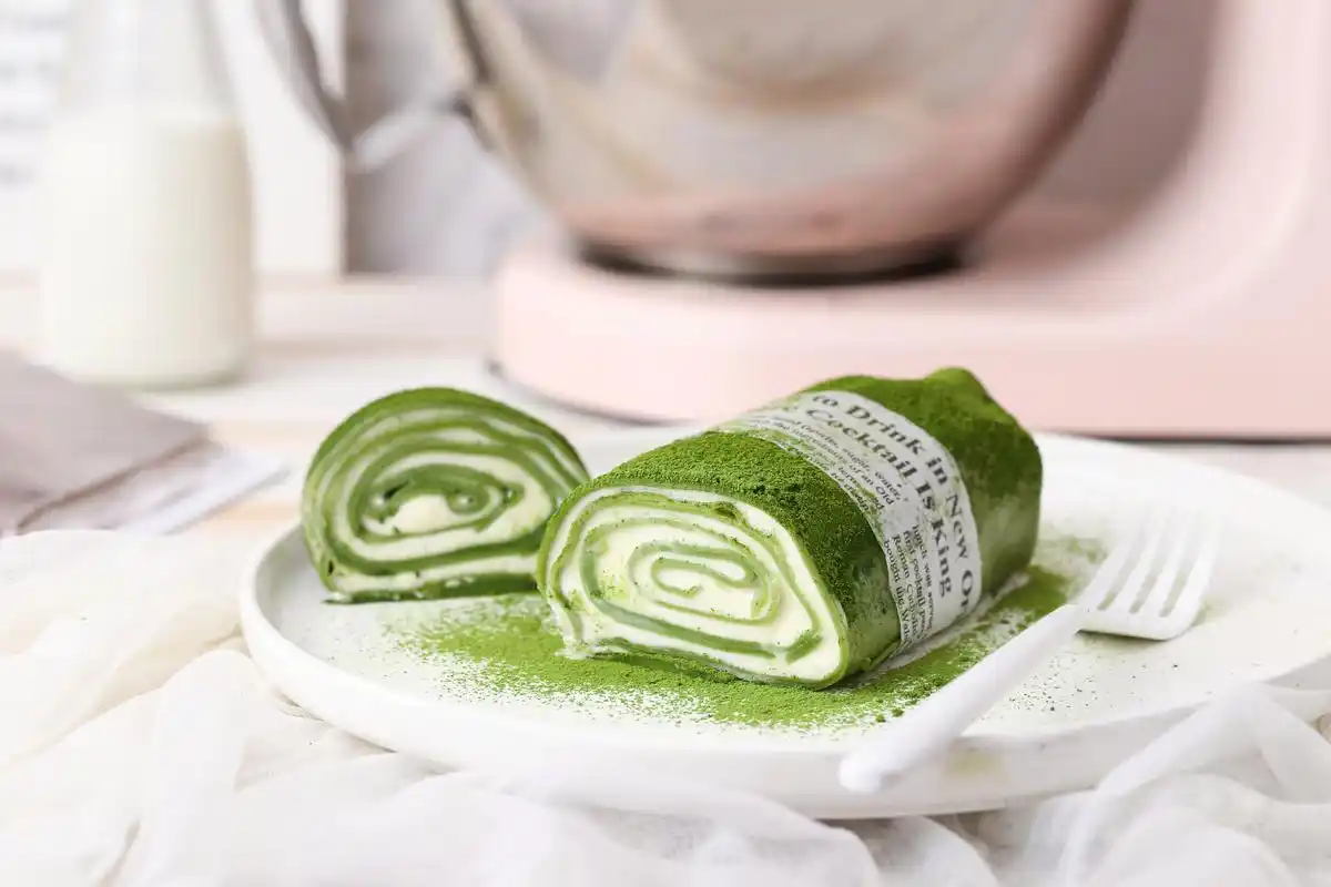 抹茶毛巾卷,这是一款网红蛋糕,我这种手残党也能轻松做出来,只要有一