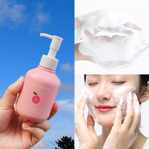 水蜜桃氨基酸泡沫洗面奶补水保湿深层清洁温和控油洁面