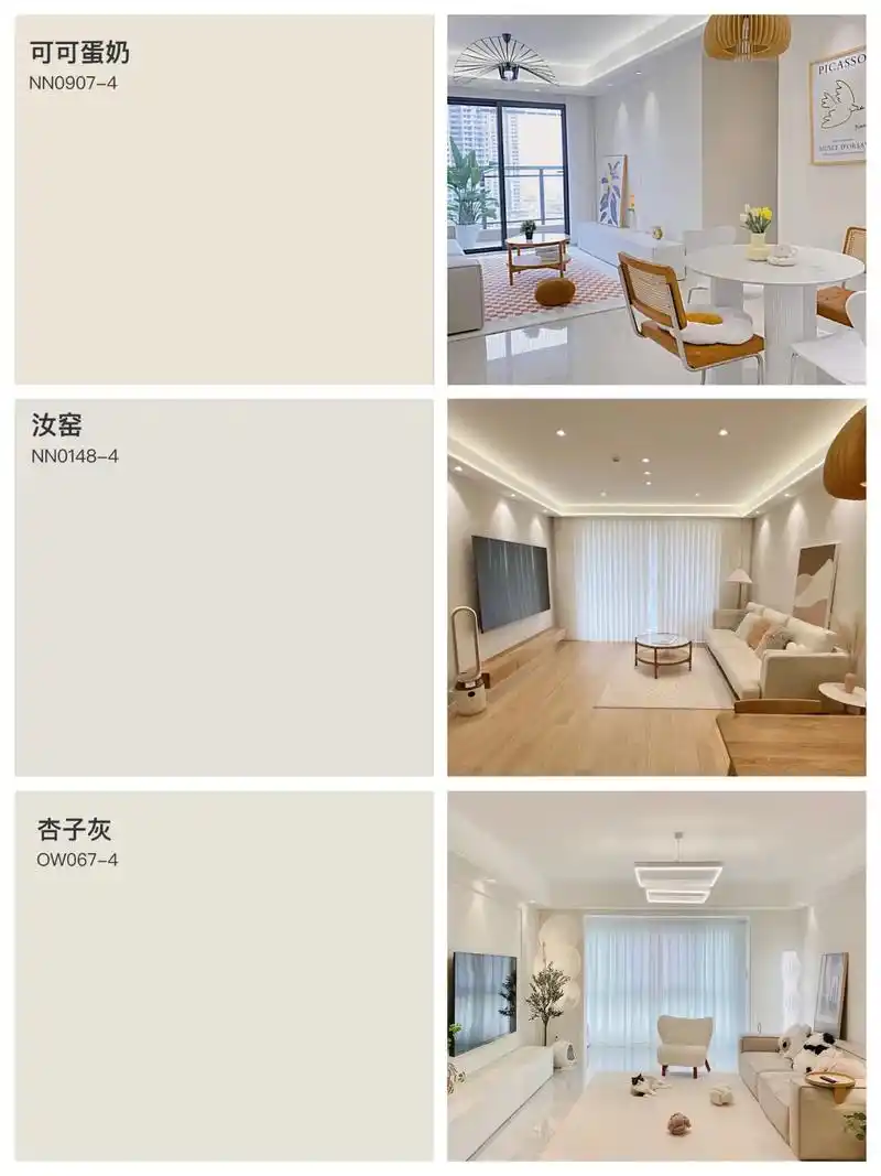 今天很火的乳胶漆颜色,每一款都爱.96客餐厅暖色系--汝窑, - 抖音