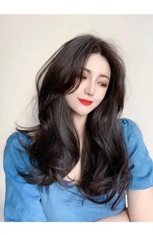 中分刘海假发女 前蕾丝网红大波浪中长发卷发全头套 自然锁骨发型