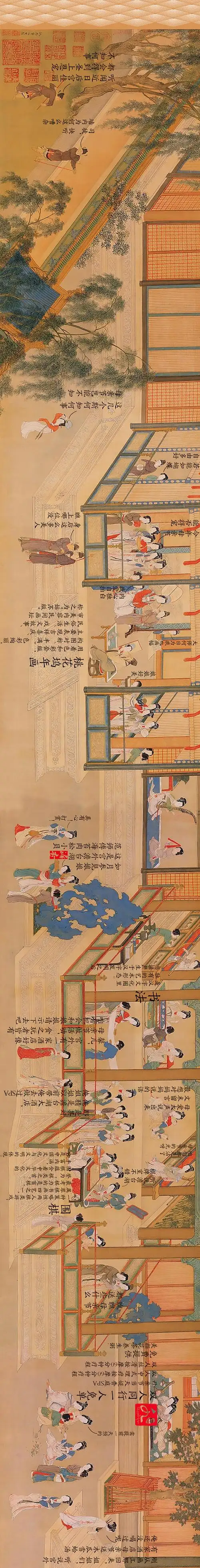 《汉宫春晓图》原来是幅藏宝图!仅以此图献给即将到来的母亲节