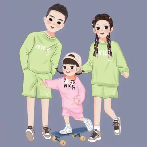 一家三口四口头像