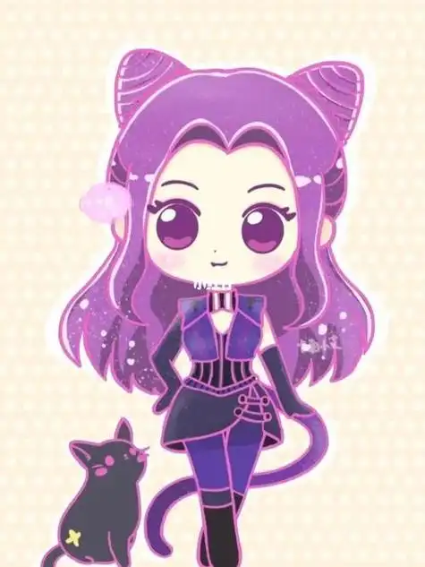 朱竹清卡通版简笔画q版(简笔画动漫人物朱竹清教程) -【爱个性】