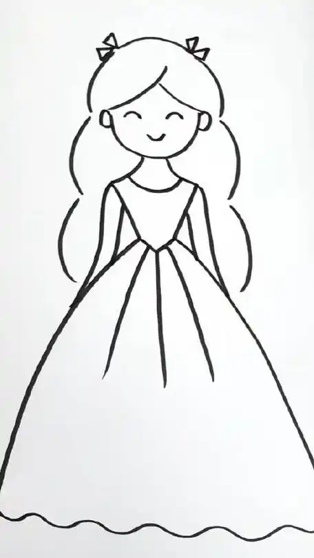 教你这样画小女孩,简单又好看#儿童简笔画 #秒懂创意的微博视频