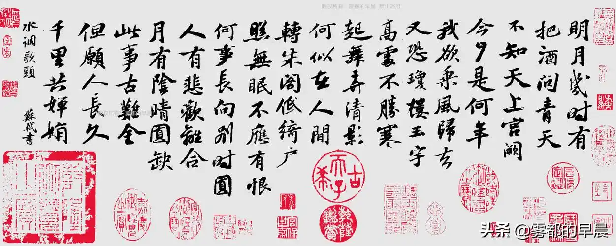 苏轼中秋夜所书《水调歌头 · 明月几时有》首次现身